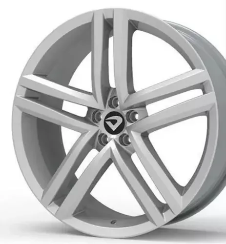 Roda aro 20 Volcano strong prata 5x100 jogo 
