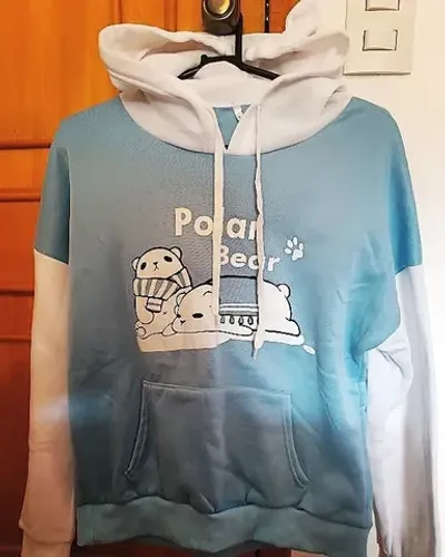 Peça única! Moletom urso polar com orelhas nunca usado
