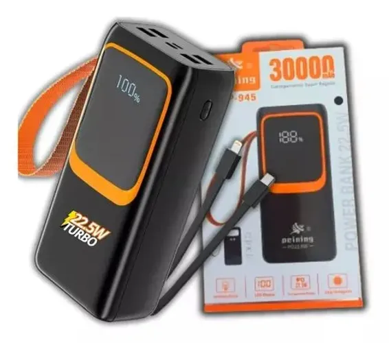 Carregador Power Bank Super Turbo 30000mah Portátil