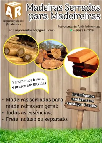 Madeiras serradas e outras