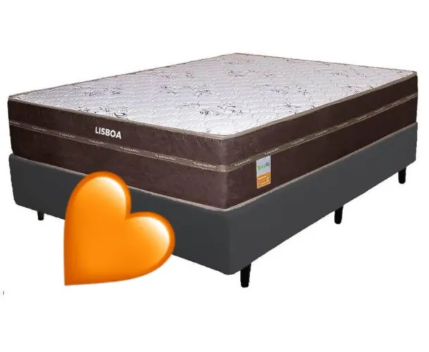 Super promoção base + colchão casal molas ensacadas
