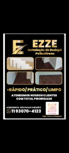 Instalação de Rodapé Poliestireno
