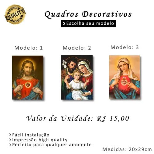 Quadros decorativos religiosis