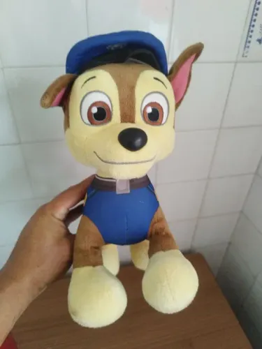 Pelúcia patrulha canina azul chase de brinquedo 25 cm Original