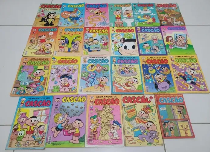 Lote C/ 23 Gibis Revistas Antigas Do Cascão -turma Da Mônica