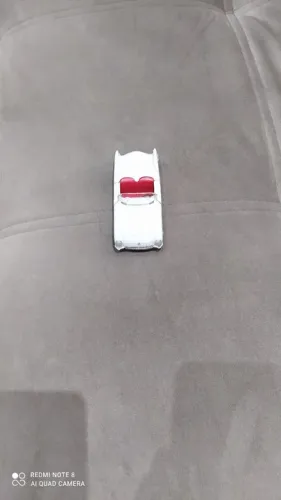 Miniatura Carrinho - Corvette - Cor branca - Coleção revista Super -