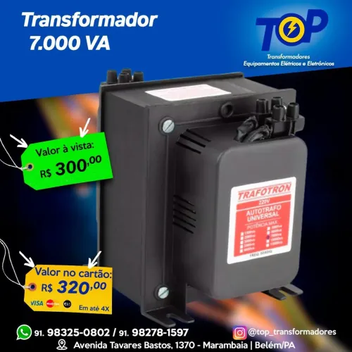 Transformador 7000 va (NOVOS COM GARANTIA) 