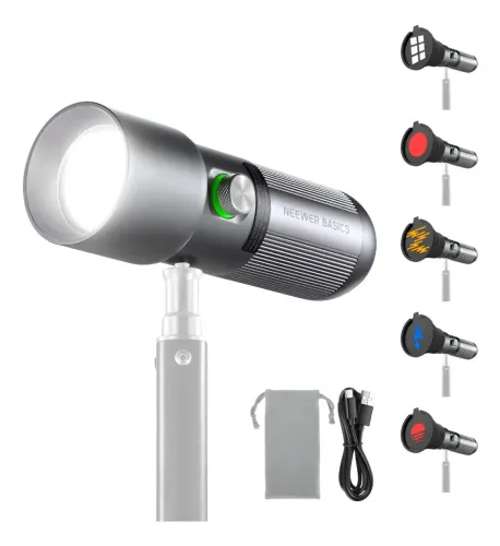 Lanterna Fotográfica Neewer Basics Rgb Fl10 Com 4 Cores/20<br>