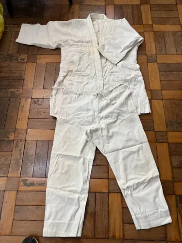 Kimono Sol Karatê Judo Branco Adolescente