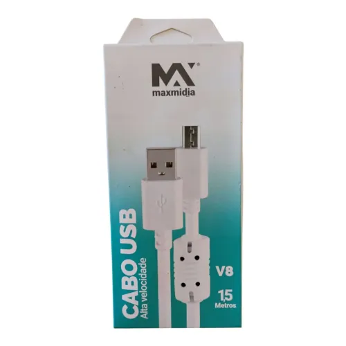 Cabo USB V8 com filtro 1.5mt