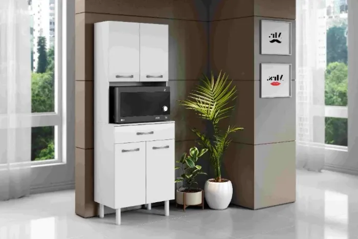 Paneleiro Bally 4 Portas Branco Frete Grátis - Até 12x 
