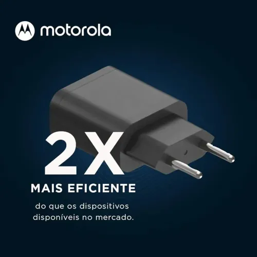 Motorola, Carregador Rápido 10W, 100-240V, Porta USB-A, Sem Cabo<br>