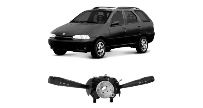 Alavanca Chave de Luz Seta para o Pálio Weenkend 96 - 2000 C/ Farol Alto e Baixo, Limpador