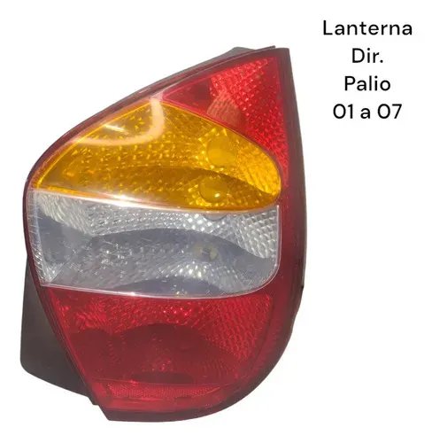 Lanterna Traseira Direita Palio Fire G2 2001 A 2007 Tricolor