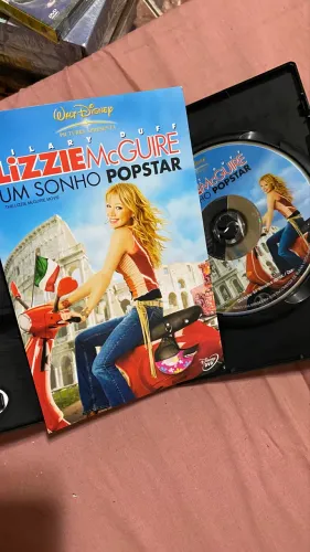DVD Lizzie McGuire um sonho popstar Hilary Duff com folheto