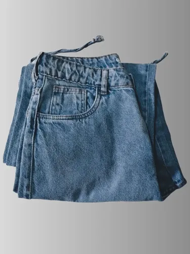 Calça cargo jeans feminina