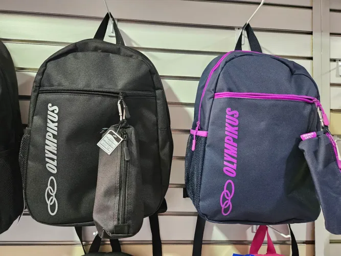 Mochila Olympikus com estojo - Preta e Roxa