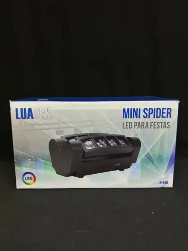 Mini Spider LED para Festas Luatek LK-840 - Efeitos de Luz para Animar seu Evento!