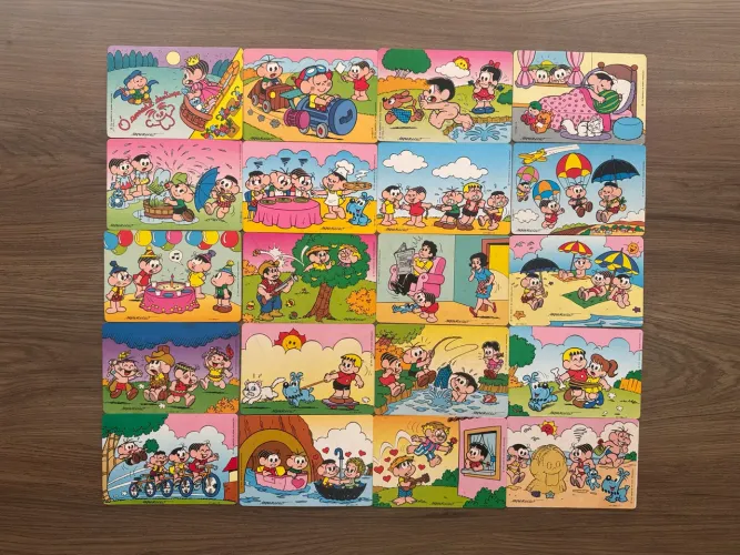 Cartoes postais turma da monica chocolate nestle 1995 cometa