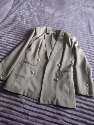 Blazer feminino alfaiataria alongado 