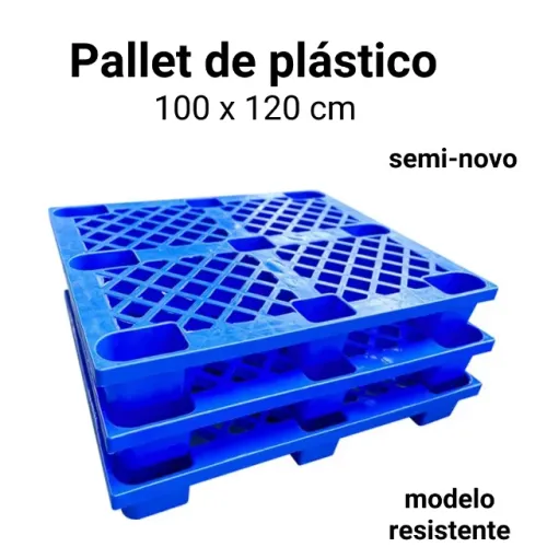 Pallet plástico - Palete plástico 100 x 120 cm 