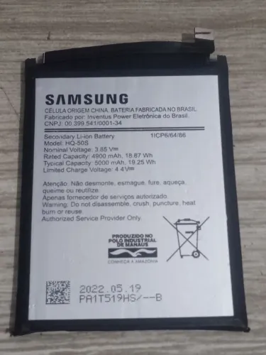 Bateria Samsung Galaxy A03 original serve para A03S A03 CORE