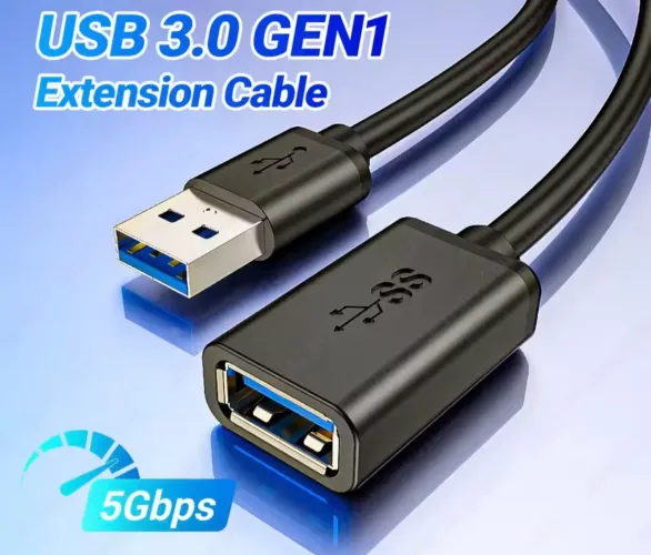 Cabo Extensor USB 3.0 Gen1 - 5Gbps - 2 metros
