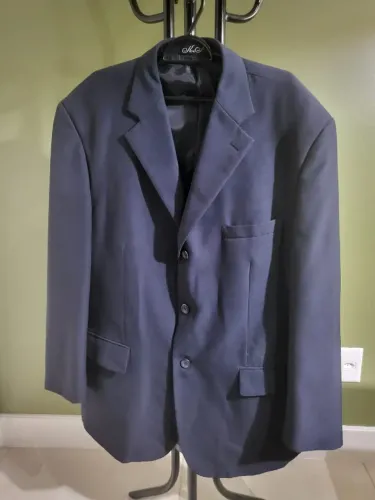 TERNO COMPLETO MARINHO K & F PALETO 58 E CALÇA 60