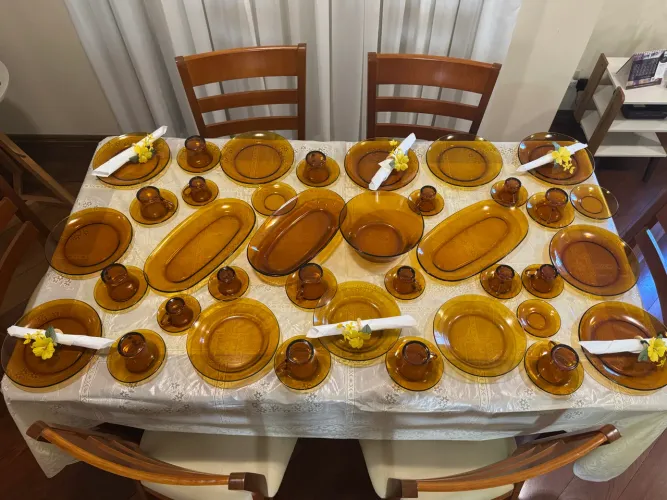 Jogo Duralex Âmbar ORIGINAL e Colecionável