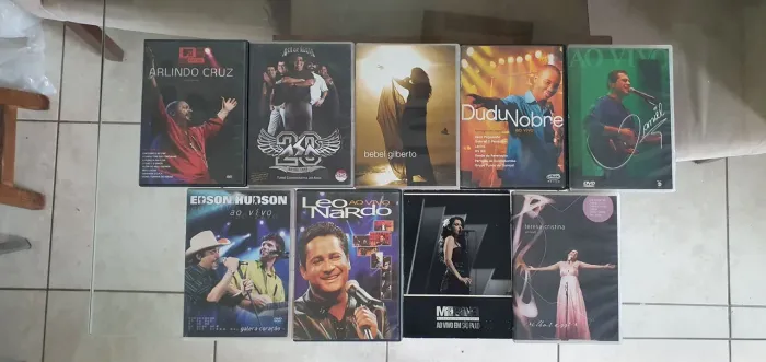 Dvds de música. Arlindo Cruz, Asa de Águia, Bebel Gilberto, Dudu Nobre, Daniel, Leonardo