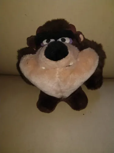 Boneco de pelúcia do Taz importado dos Estados Unidos, usado.