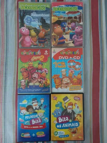 DVDs Infantis - R$ 10,00 cada unidade