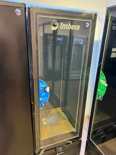Freezer vertical 560 litros porta de vidro para congelados novo 