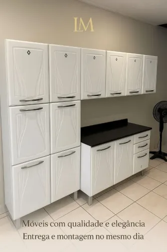 Cozinha de aço com balcão - NOVO