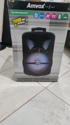 Caixa Amplificada Amvox ACA 292 - Bluetooth e 290W RMS