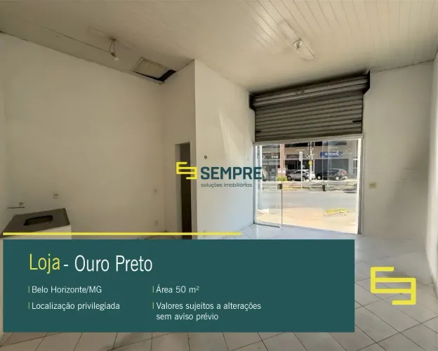 Loja para alugar no Ouro Preto em Belo Horizonte/MG