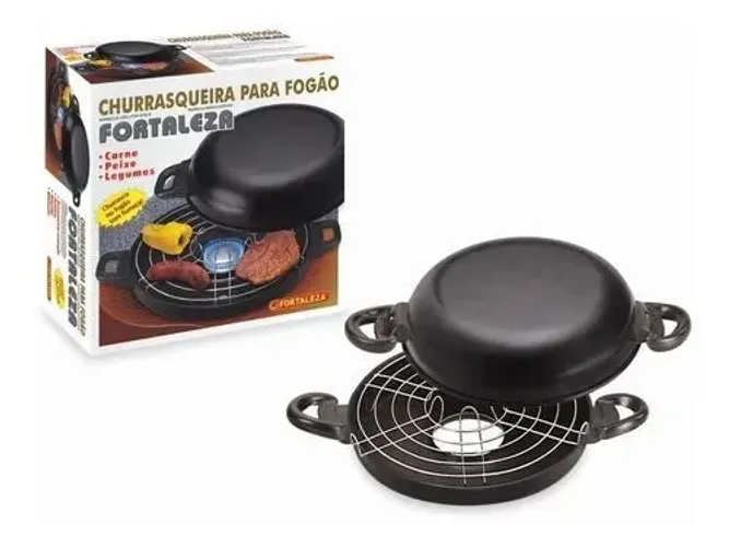 Panela churrasqueira para usar no fogão