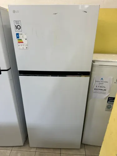 Geladeira Frost Free Duplex LG 375lts 127v inverter NOVA