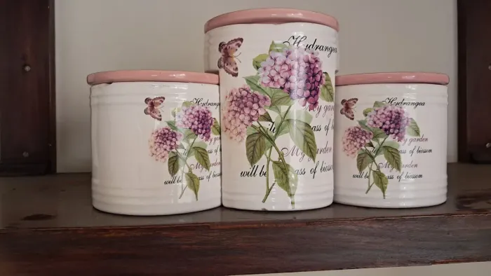 Conjunto de potes cerâmica 