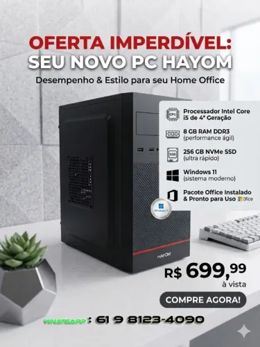 Excelente CPU para escritório ou estudo- usado mas revisado e com garantia