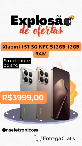 Xiaomi 15T 512GB- Xiaomi Novo Lacrado
