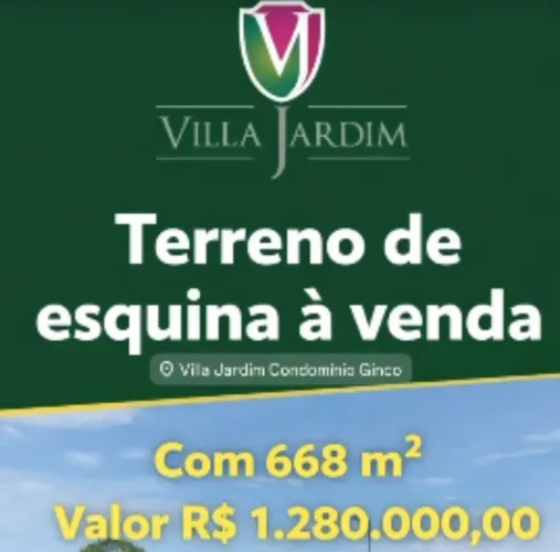 terreno condominio villa jardim 668mts