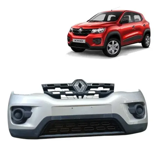 Parachoque Dianteiro Renault Kwid 2018 A 21 Orig Completo Prata
