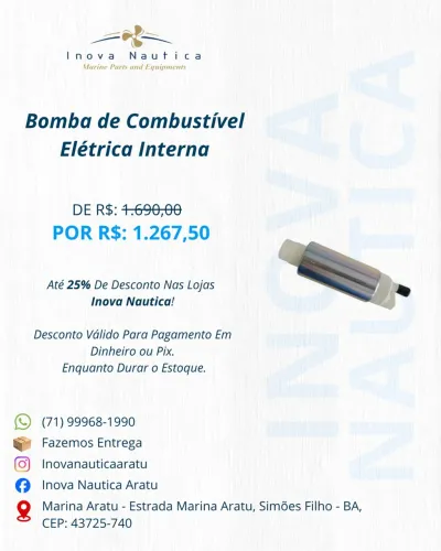 Bomba de Combustível Elétrica Interna