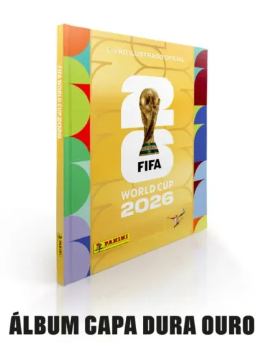 Álbum Capa Dura Ouro e Figurinhas - Copa de 2026 ? Promoção