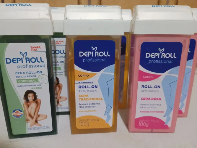 LOTE REFIL CERA ROLL-ON DEPI ROLL - 30 UNIDADES