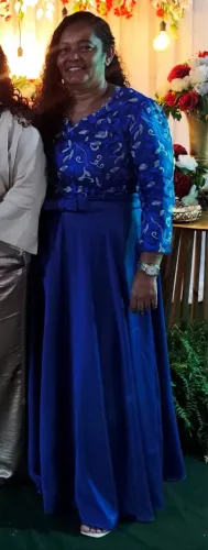 Vestido de Festa Azul Royal