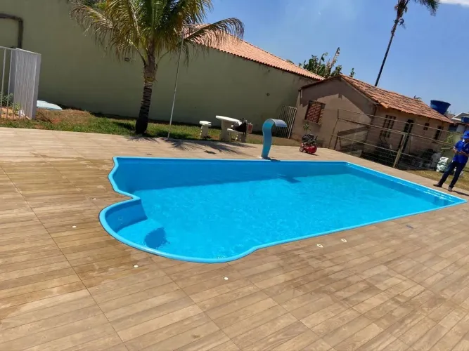 Piscina de fibra promoção