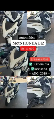 Honda BIZ à baixo da FIP