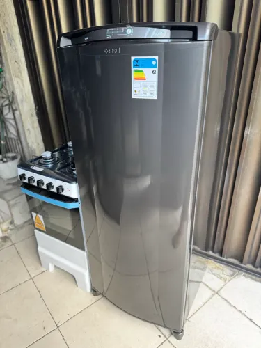 Geladeira Consul Frost Free semi nova + fogão 4 bocas novo